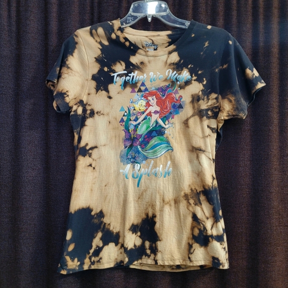 Reverse Dyed Tee Shirt Bundle One Of A Kind Katy Perry/Little Mermaid Size Small - Picture 4 of 5